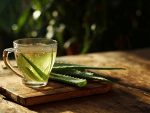 Tee aus aloe vera